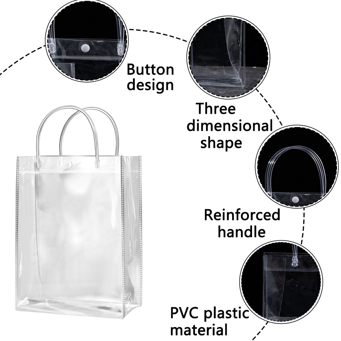 Clear Gift Bags with Handles